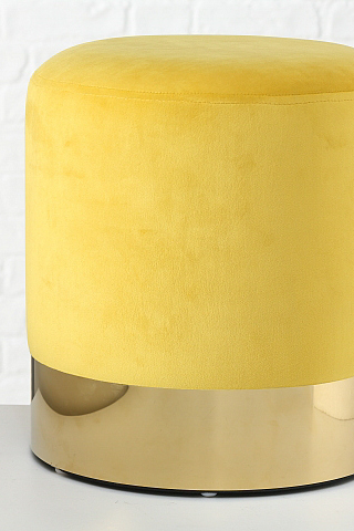 Pouf Sunshine in gelb-gold